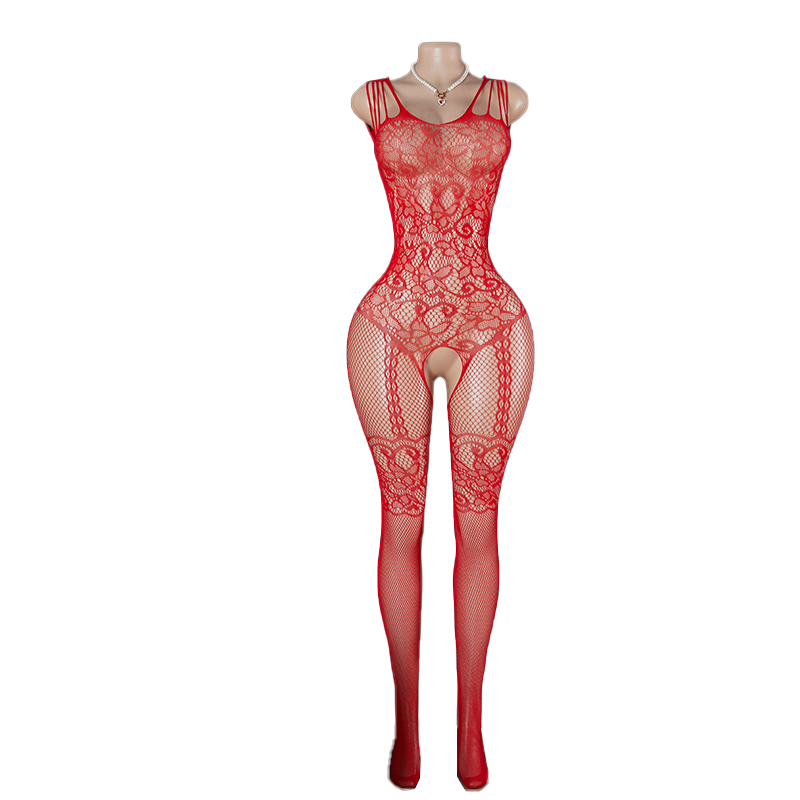 Fishnet Stocking Women - 섹시한 여성용 란제리, 에로틱 바디스타킹, 크로치리스