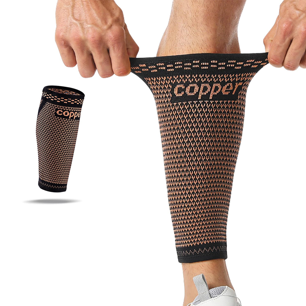 Compression Sleeve Calf - 남녀공용 구리 성분 함유 종아리 압박