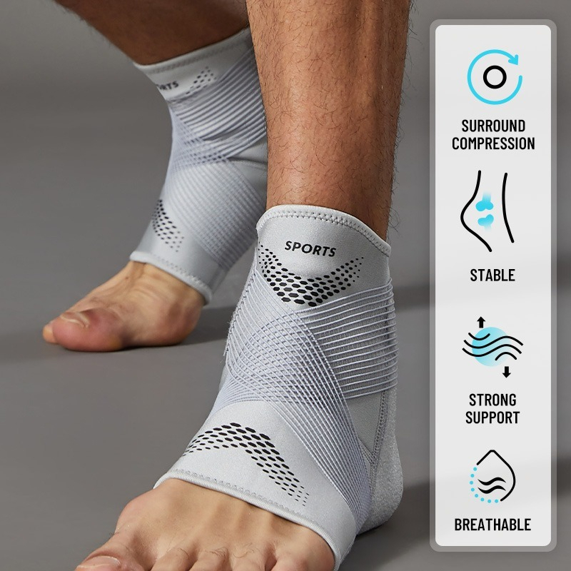 Ankle Brace Sock - 1개 조절 가능한 발가락 없는 발목