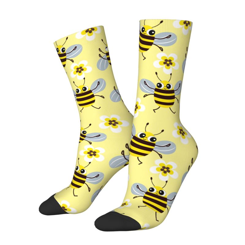 맞춤형 멋진 남성용 재미있는 꿀벌 꽃 드레스 양말 유니 - Dress Sock Men 리뷰 및 가격