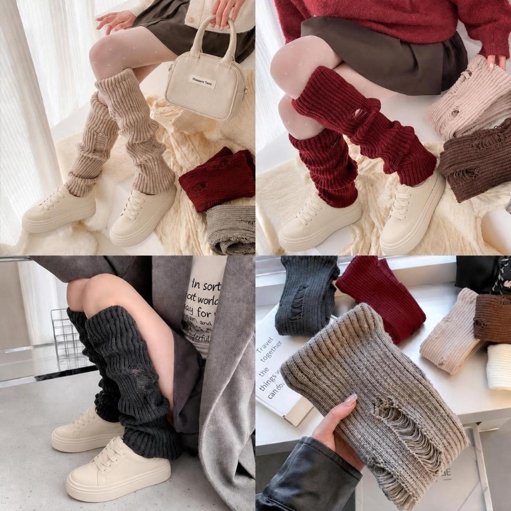 따뜻한 니트 레그 워머, 신축성 있는 아크릴 혼합 부츠 - Boot Sock Slouchy 리뷰 및 가격