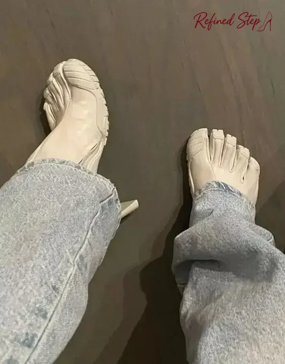 파이브 핑거 토 패션 신상 여성 부츠 블랙/핑크/화이트 - Toe Sock Split 리뷰 및 가격