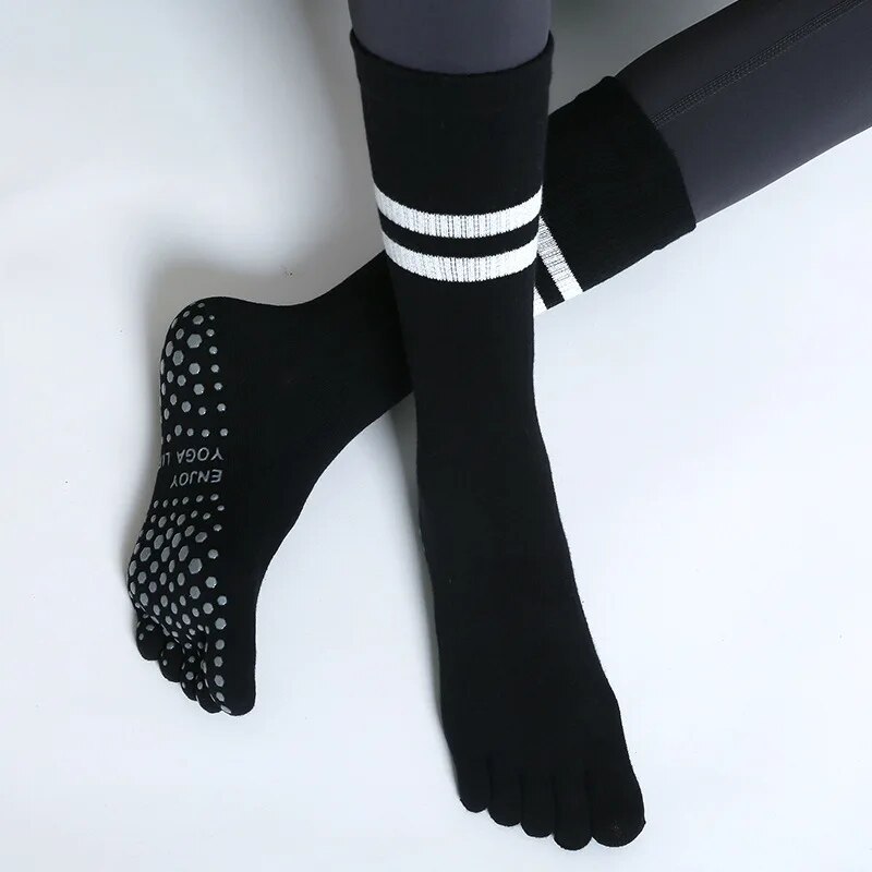 여성 통기성 요가 양말 미드 튜브 미끄럼 방지 다섯 손 - No Show Sock Women 리뷰 및 가격