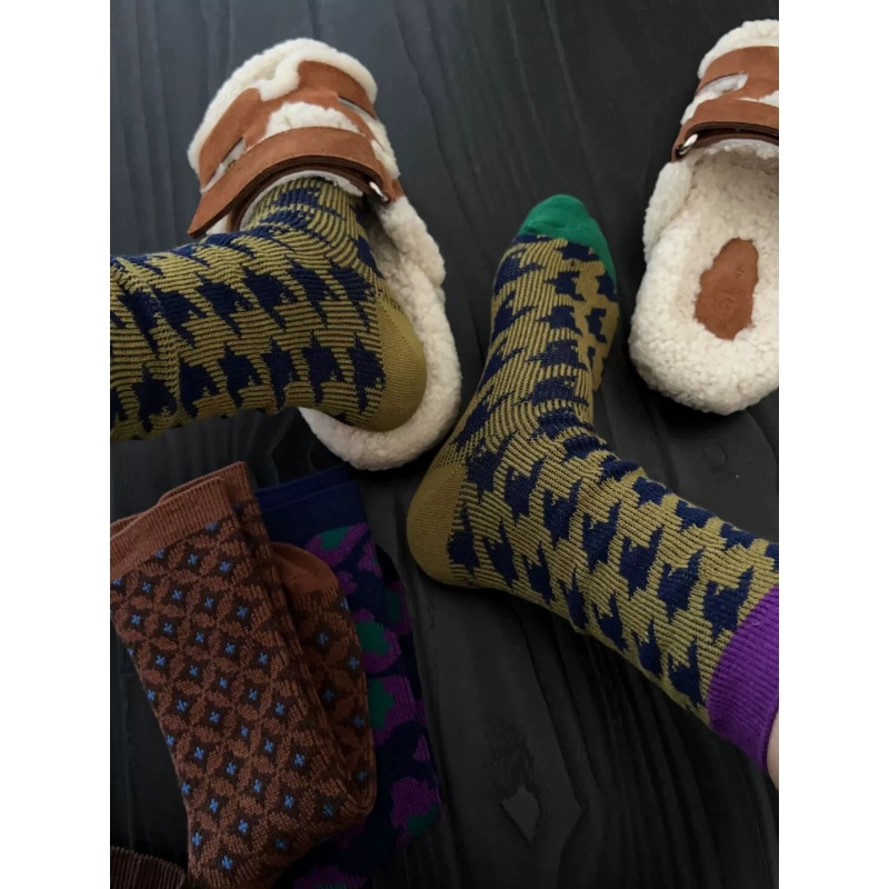 여성용 크루 양말 미드 카프 양말 2팩 세련된 블루 그 - Cotton Crew Sock Pack 리뷰 및 가격