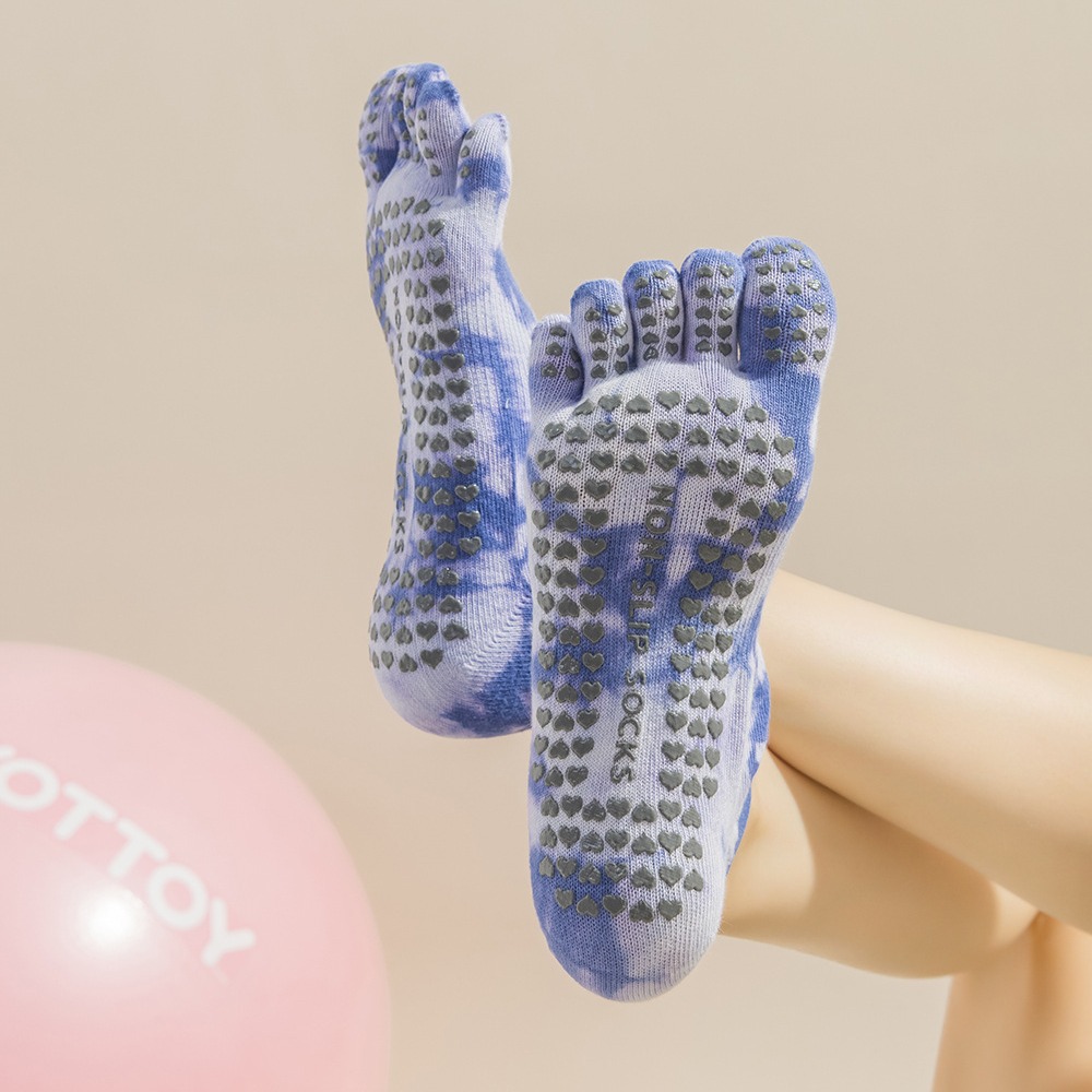 여성용 타이다이 5손가락 그립 요가 양말, 스트랩 스플 - Toe Sock Split 리뷰 및 가격